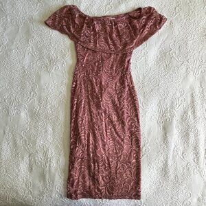 Charlotte Russe Rose Lace Dress